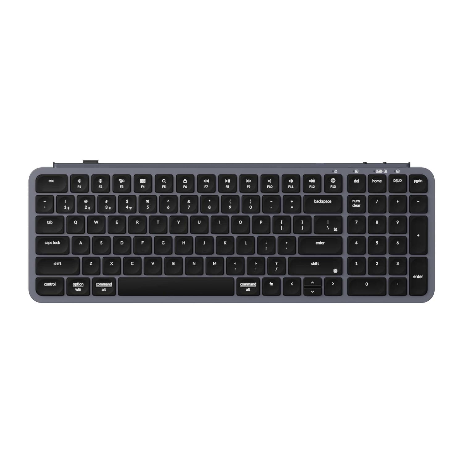 Keychron B2 Pro Ultra-Slim 96% Wireless Keyboard - Space Gray